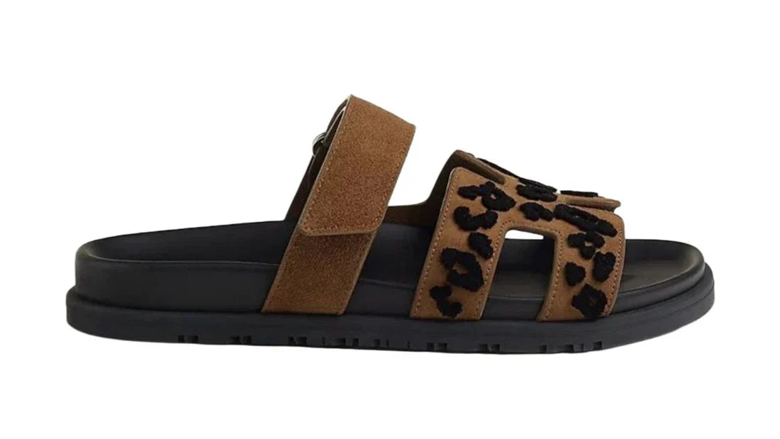 Hermès Chypre sandal 'brun fumé / noir'